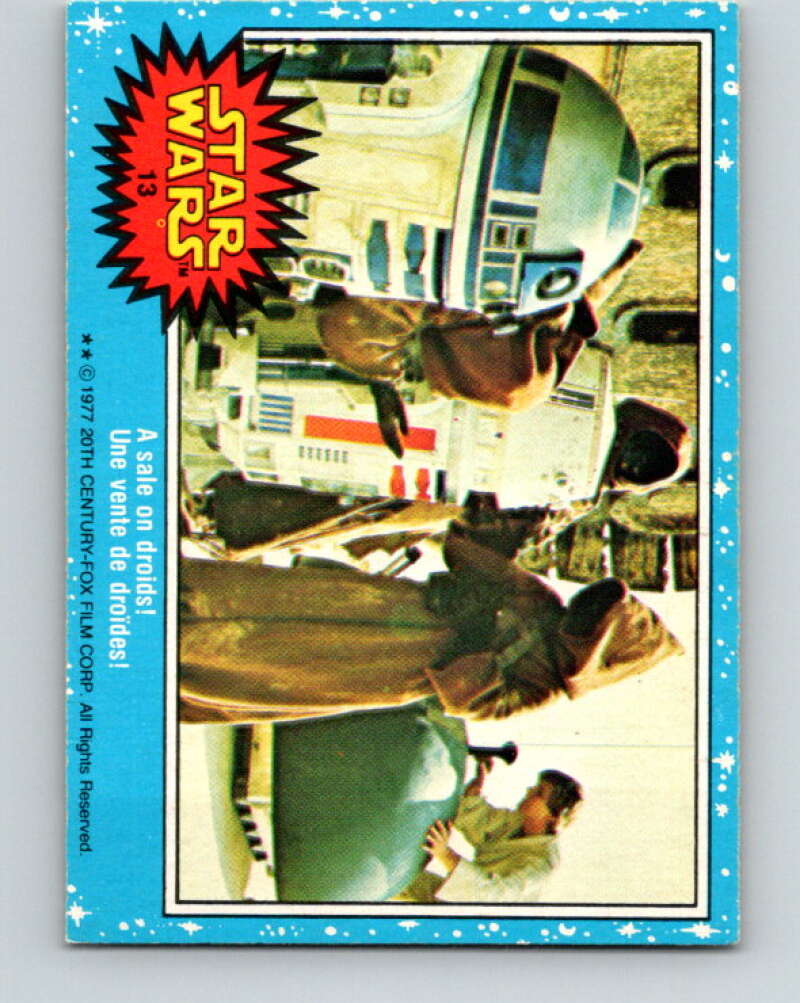 1977 OPC Star Wars #13 A sale on droids! V33589
