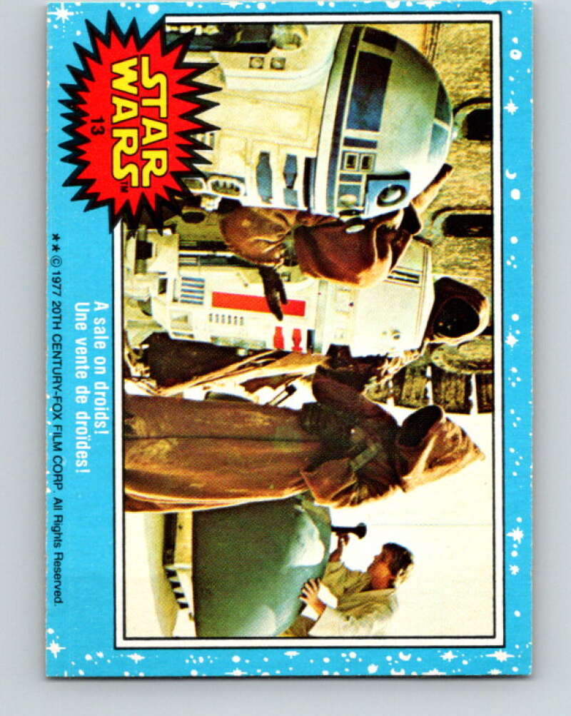 1977 OPC Star Wars #13 A sale on droids! V33592