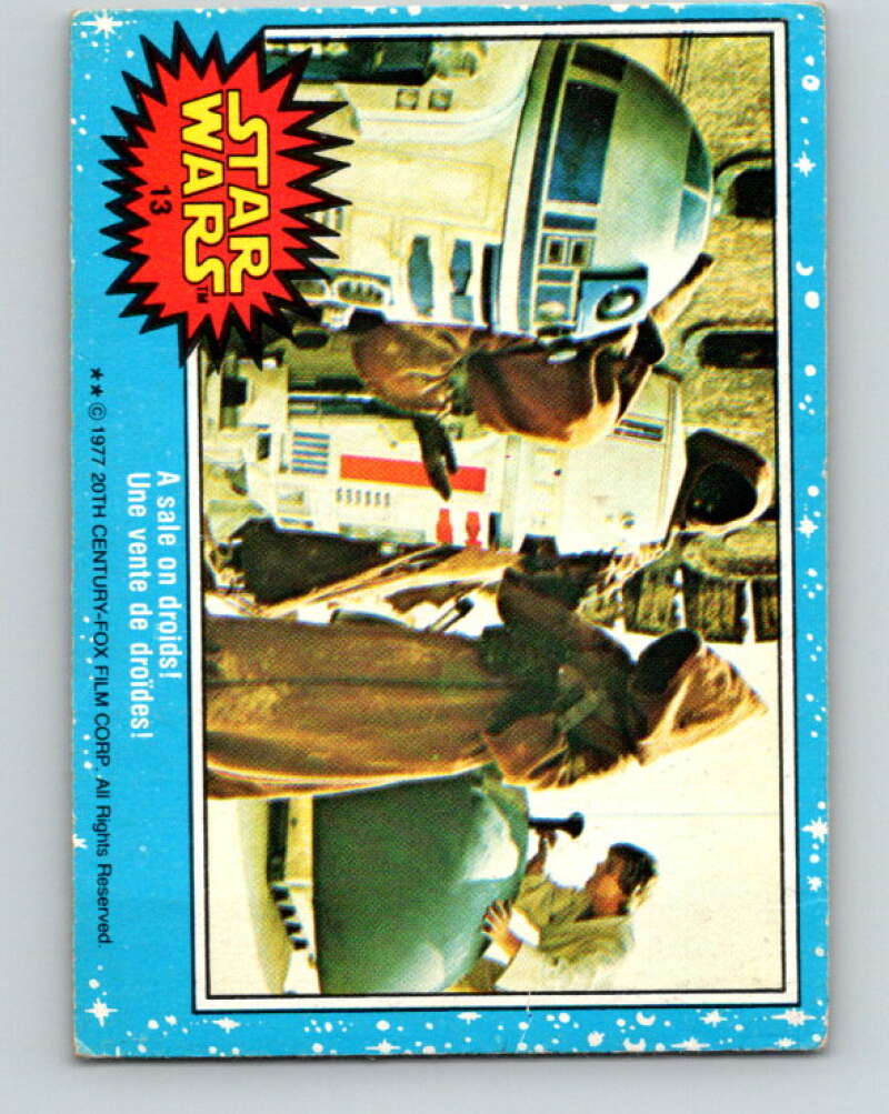 1977 OPC Star Wars #13 A sale on droids! V33593
