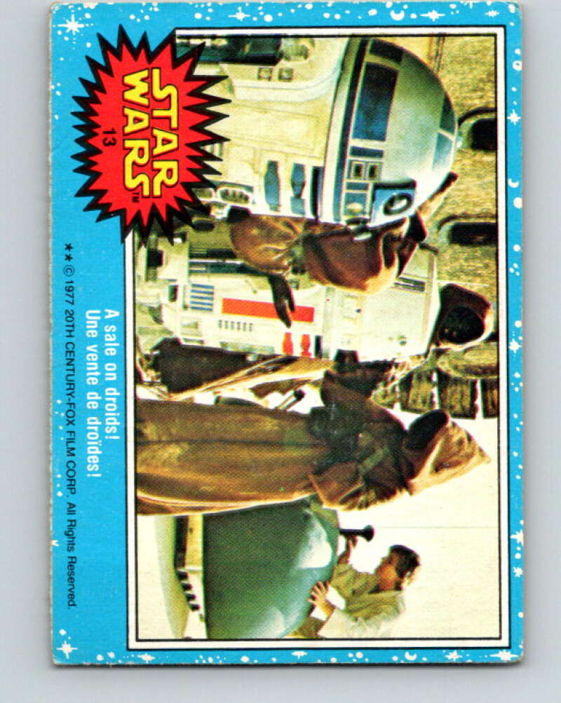 1977 OPC Star Wars #13 A sale on droids! V33595