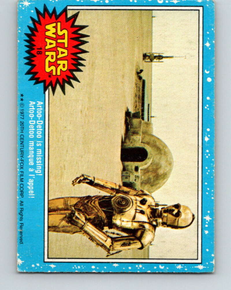 1977 OPC Star Wars #18 Artoo-Detoo is missing! V33617