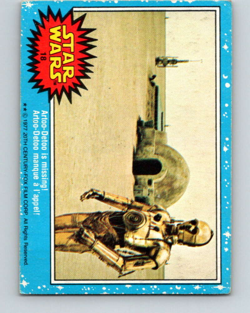 1977 OPC Star Wars #18 Artoo-Detoo is missing! V33618