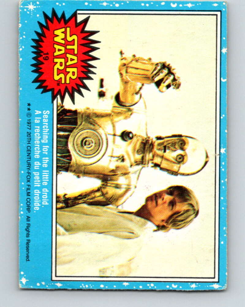 1977 OPC Star Wars #19 Searching for the little droid V33623