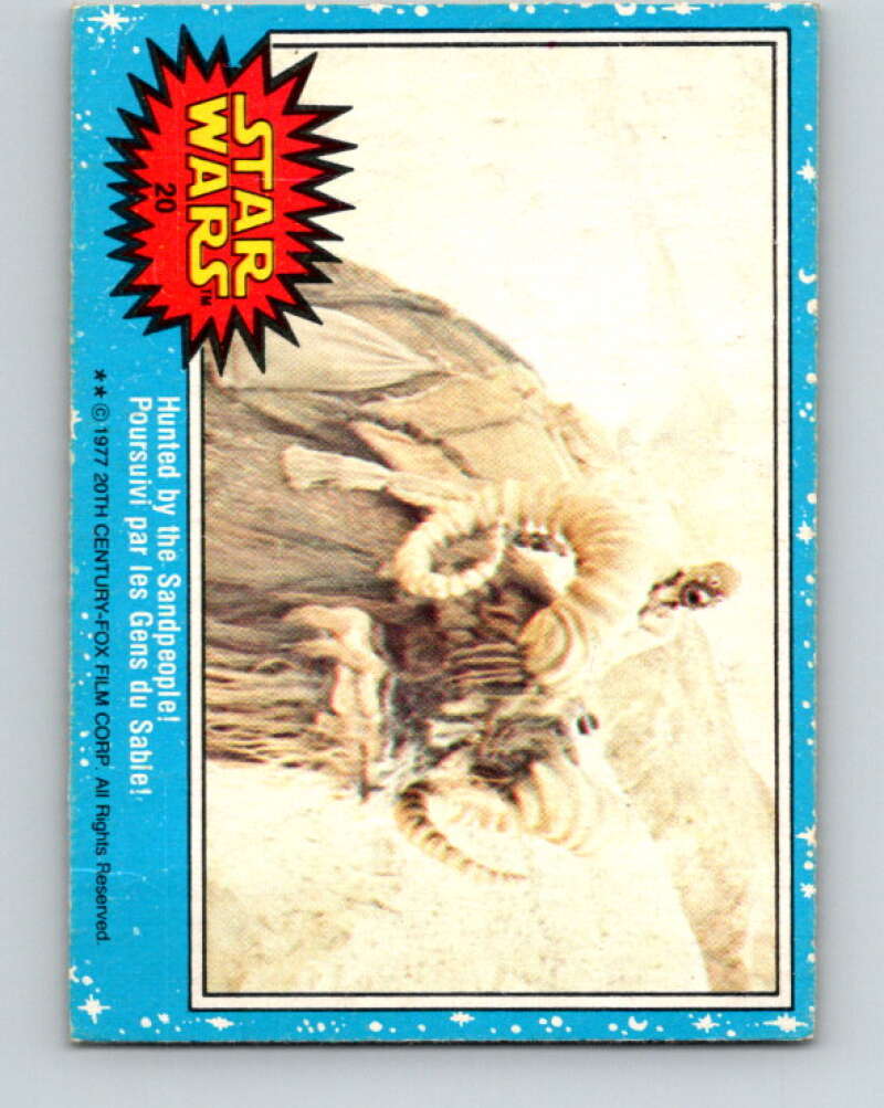 1977 OPC Star Wars #20 Hunted by the Sandpeople! V33632