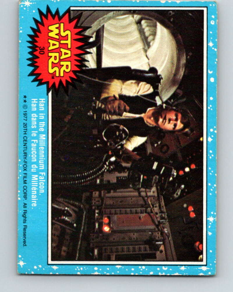 1977 OPC Star Wars #30 Han in the Millennium Falcon V33691