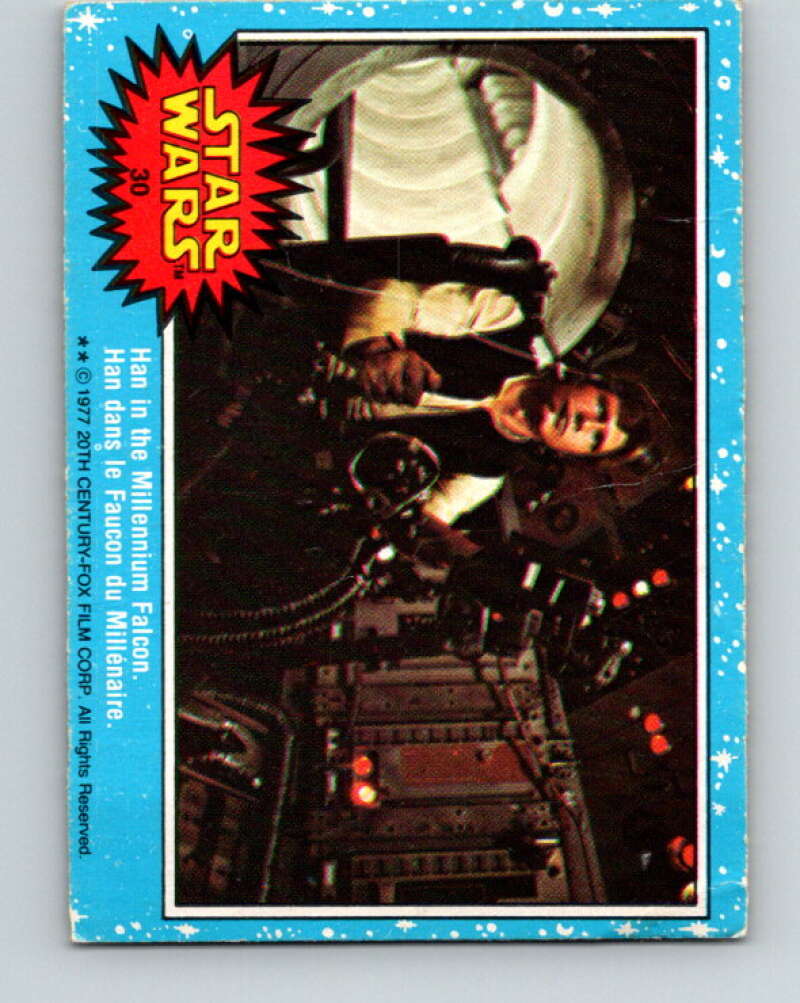 1977 OPC Star Wars #30 Han in the Millennium Falcon V33692