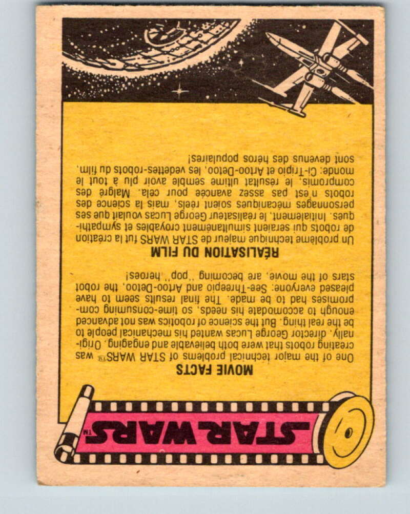1977 OPC Star Wars #35 Luke and Han as stormtroopers V33718