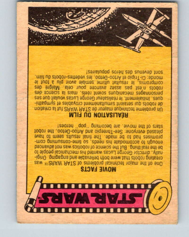 1977 OPC Star Wars #35 Luke and Han as stormtroopers V33719