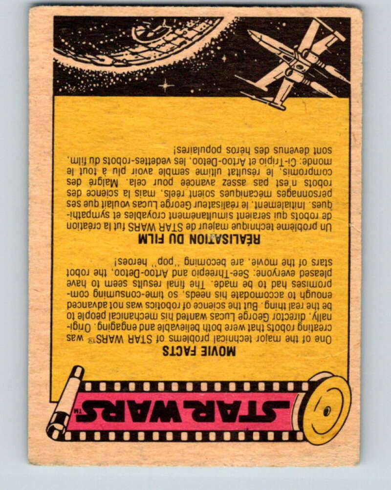 1977 OPC Star Wars #35 Luke and Han as stormtroopers V33720
