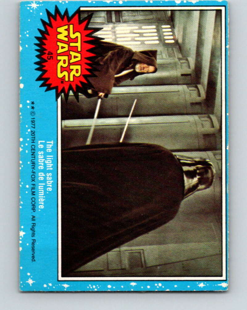 1977 OPC Star Wars #45 The light sabre V33778