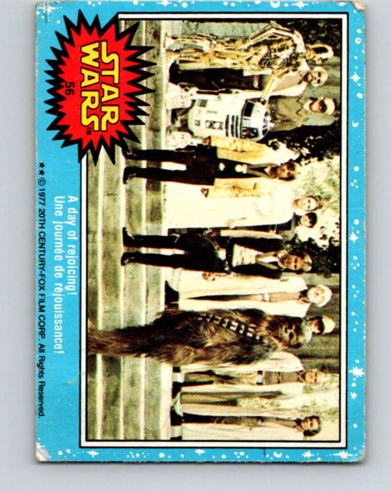 1977 OPC Star Wars #56 A day of rejoicing! V33847