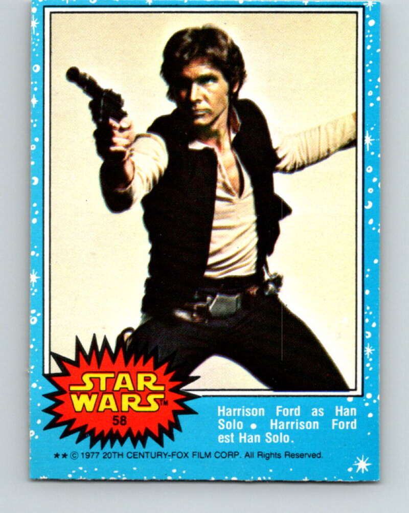 1977 OPC Star Wars #58 Harrison Ford as Han Solo V33855
