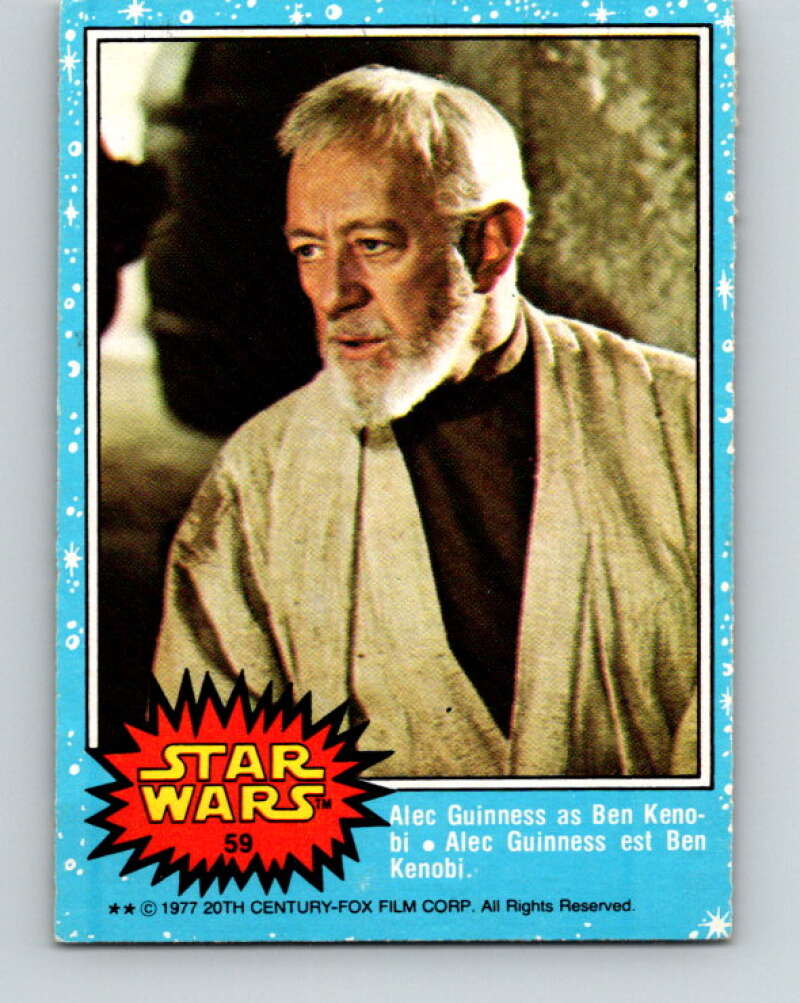 1977 OPC Star Wars #59 Alec Guinness as Ben Kenobi V33858