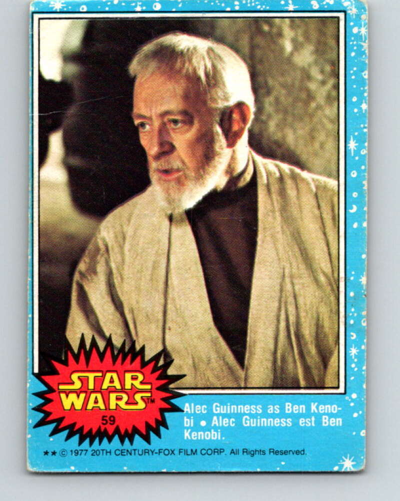 1977 OPC Star Wars #59 Alec Guinness as Ben Kenobi V33859