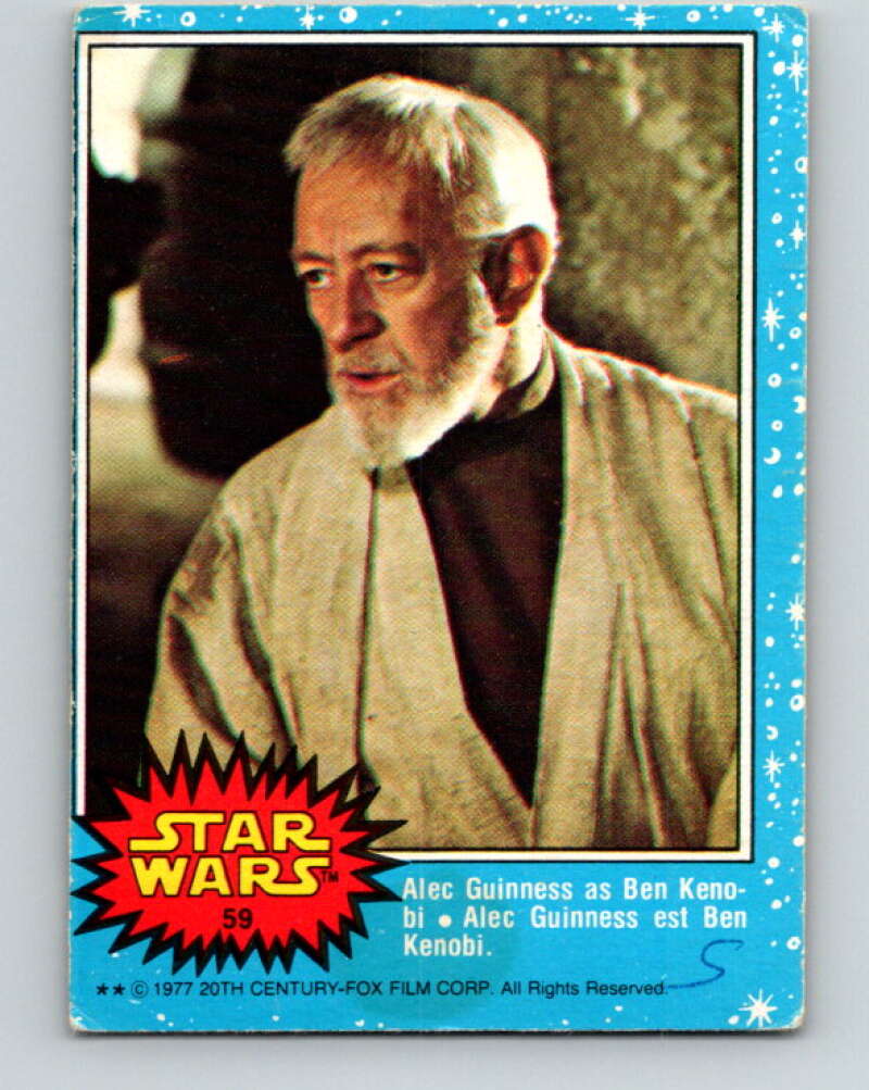 1977 OPC Star Wars #59 Alec Guinness as Ben Kenobi V33860