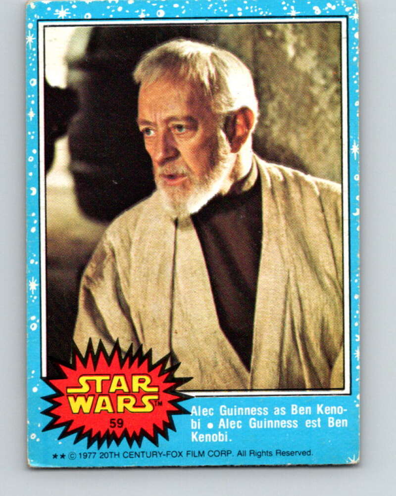 1977 OPC Star Wars #59 Alec Guinness as Ben Kenobi V33861