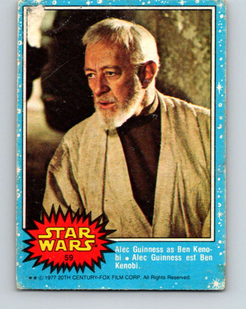 1977 OPC Star Wars #59 Alec Guinness as Ben Kenobi V33864