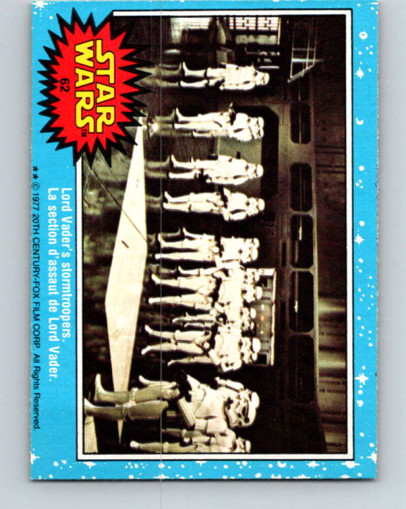 1977 OPC Star Wars #62 Lord Vader's stormtroopers V33874