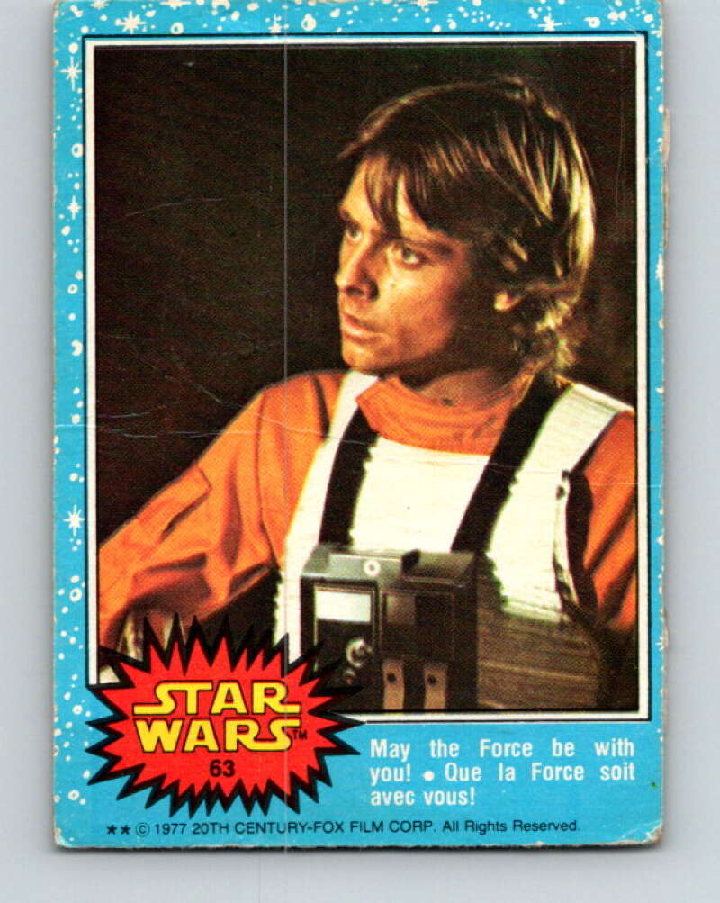 1977 OPC Star Wars #63 May the Force be with you! V33883