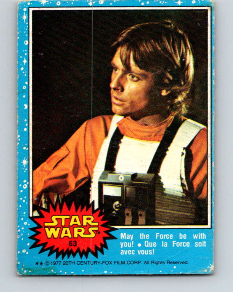 1977 OPC Star Wars #63 May the Force be with you! V33885