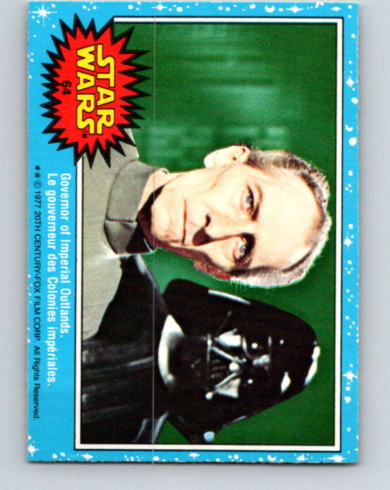 1977 OPC Star Wars #64 Governor of Imperial Outlands V33886