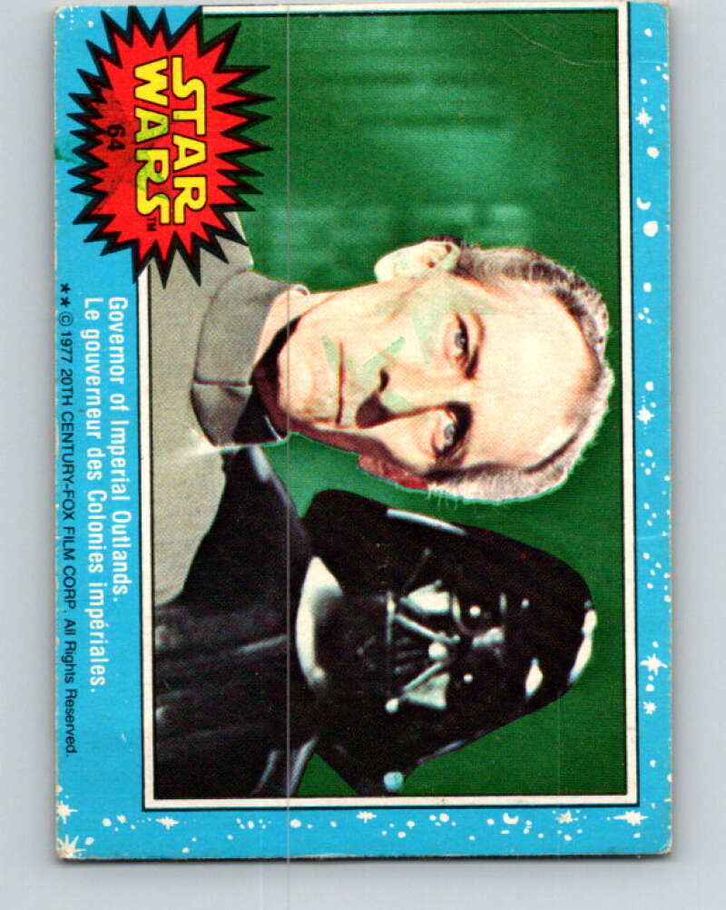 1977 OPC Star Wars #64 Governor of Imperial Outlands V33888