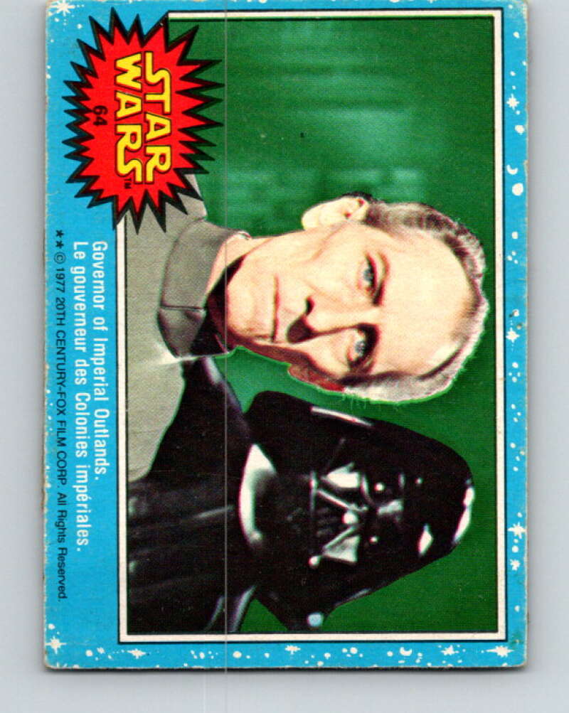 1977 OPC Star Wars #64 Governor of Imperial Outlands V33890