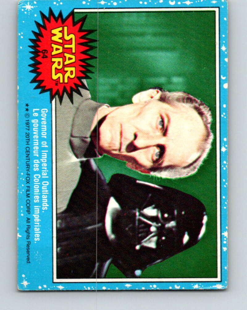 1977 OPC Star Wars #64 Governor of Imperial Outlands V33891