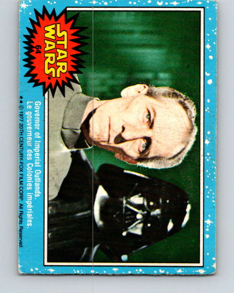 1977 OPC Star Wars #64 Governor of Imperial Outlands V33892
