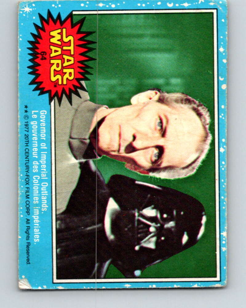 1977 OPC Star Wars #64 Governor of Imperial Outlands V33893