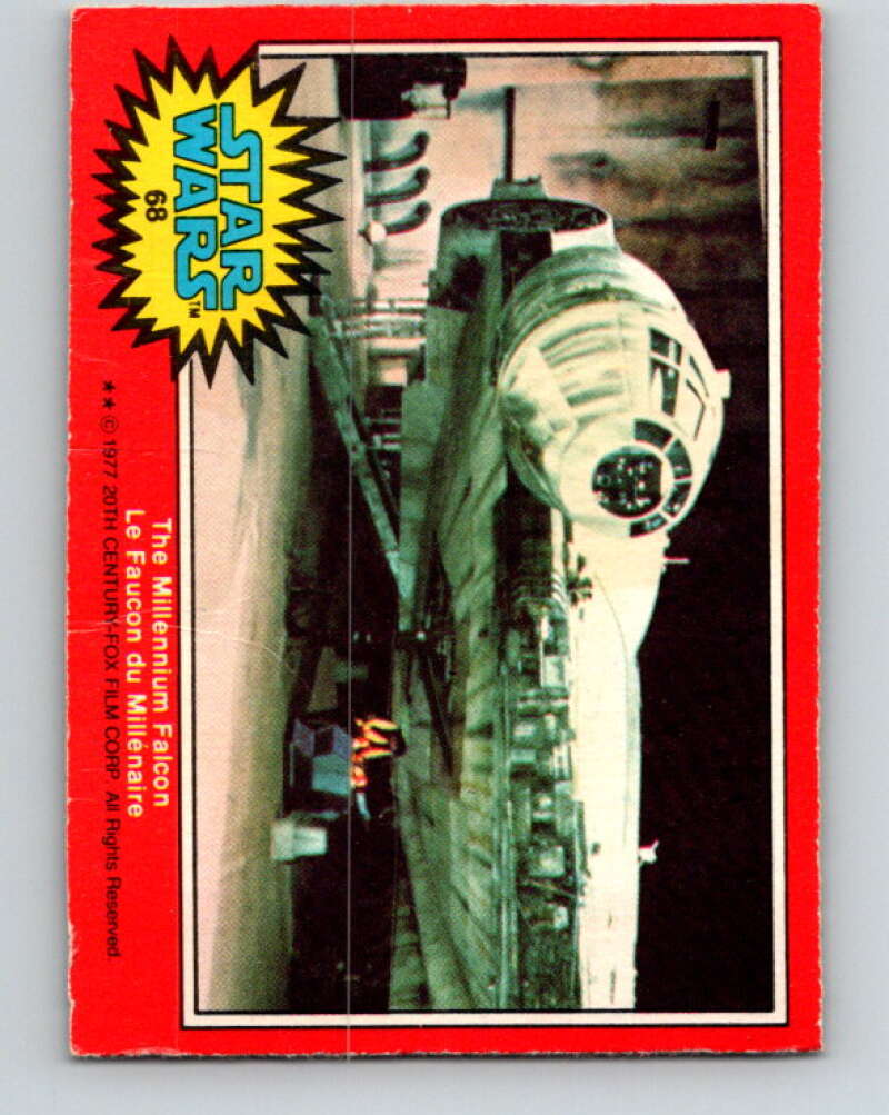 1977 OPC Star Wars #68 The Millennium Falcon V33916