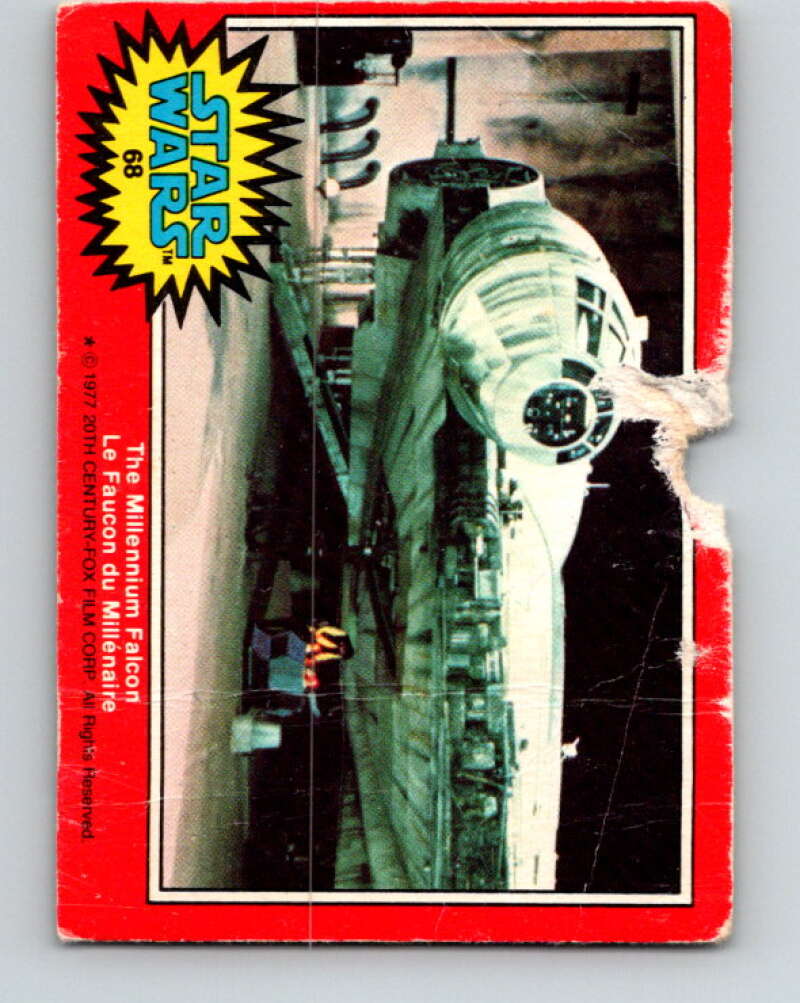1977 OPC Star Wars #68 The Millennium Falcon V33918
