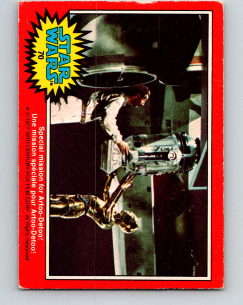 1977 OPC Star Wars #70 Special mission for Artoo-Detoo! V33937