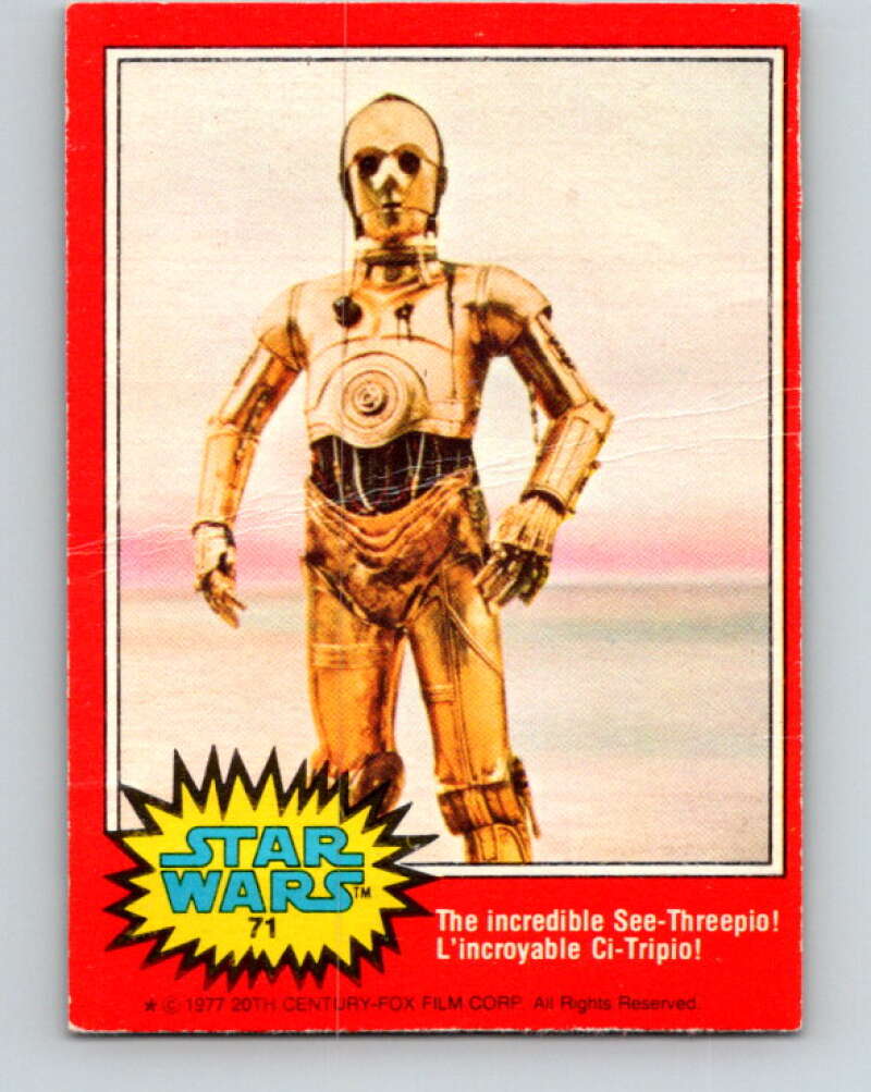 1977 OPC Star Wars #71 The incredible See-Threepio! V33941
