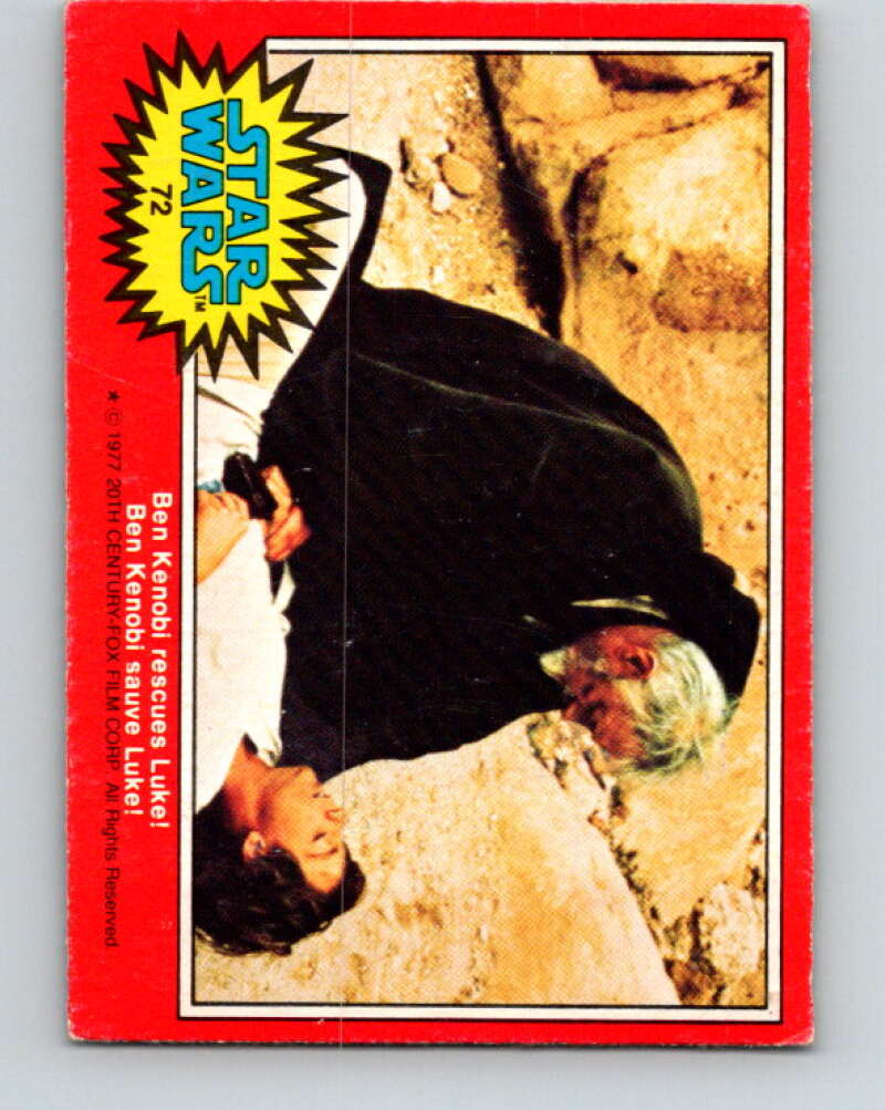 1977 OPC Star Wars #72 Ben Kenobi rescues Luke! V33947