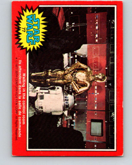 1977 OPC Star Wars #77 Waiting in the control room   V33990
