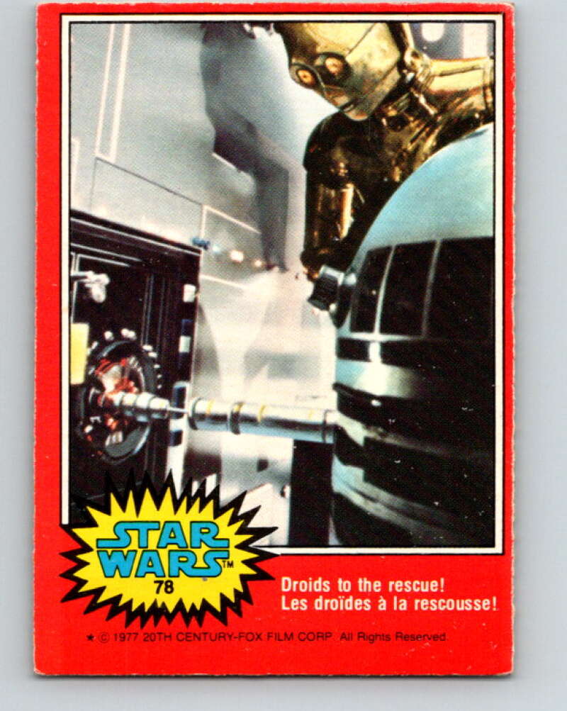 1977 OPC Star Wars #78 Droids to the rescue! V33999