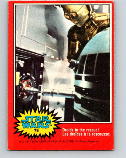 1977 OPC Star Wars #78 Droids to the rescue!   V33999