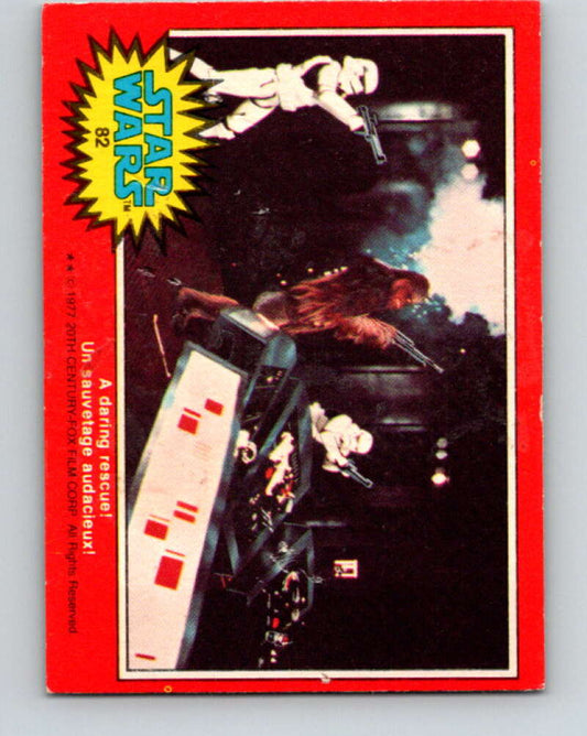 1977 OPC Star Wars #82 A daring rescue!   V34033