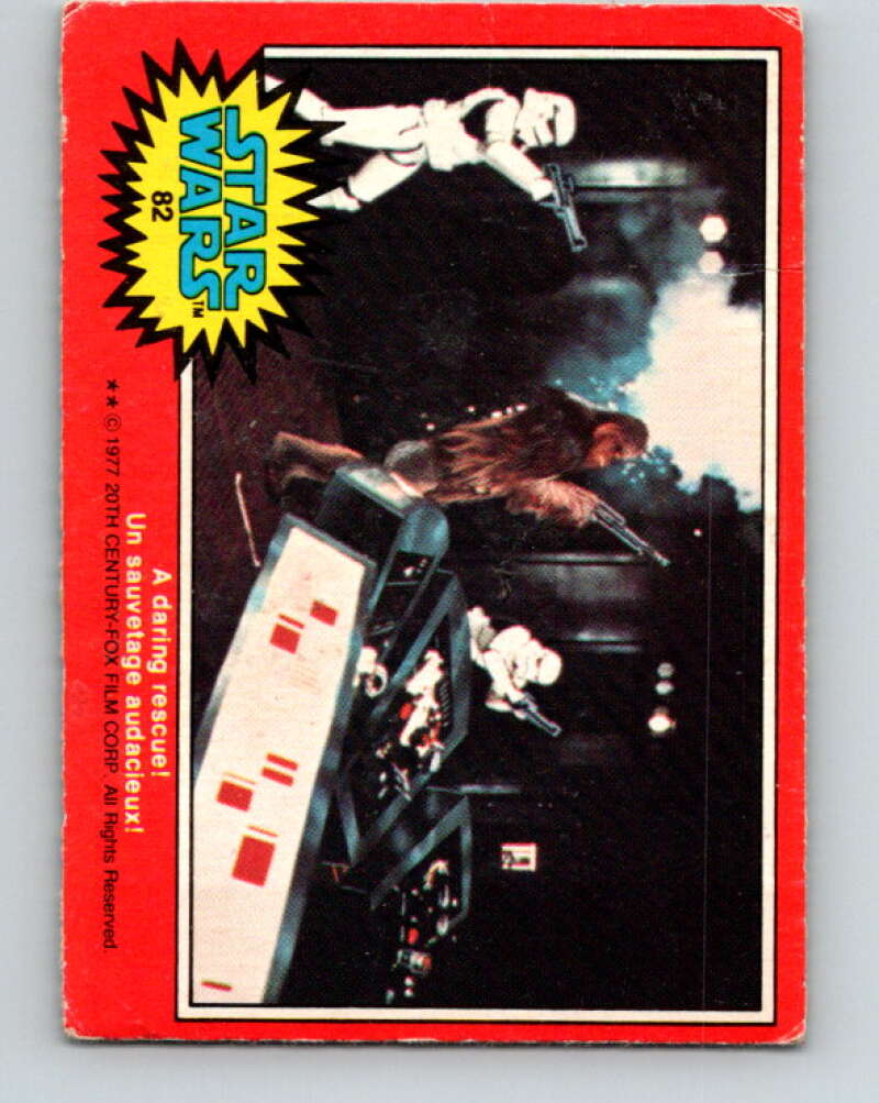 1977 OPC Star Wars #82 A daring rescue! V34039