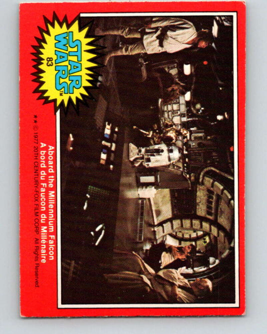 1977 OPC Star Wars #83 Aboard the Millennium Falcon   V34041