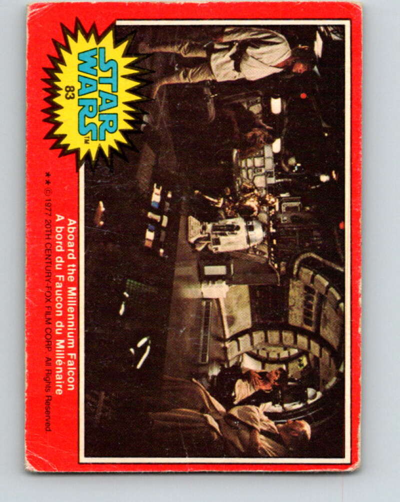 1977 OPC Star Wars #83 Aboard the Millennium Falcon V34047