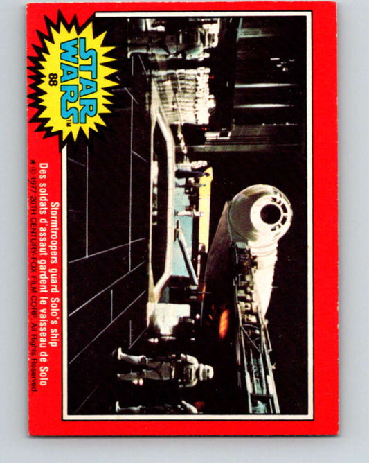 1977 OPC Star Wars #88 Stormtroopers guard Solo's ship   V34090