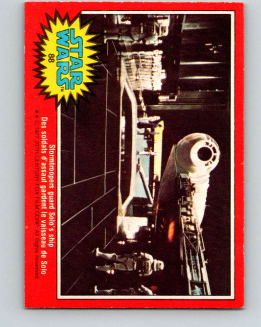 1977 OPC Star Wars #88 Stormtroopers guard Solo's ship   V34091