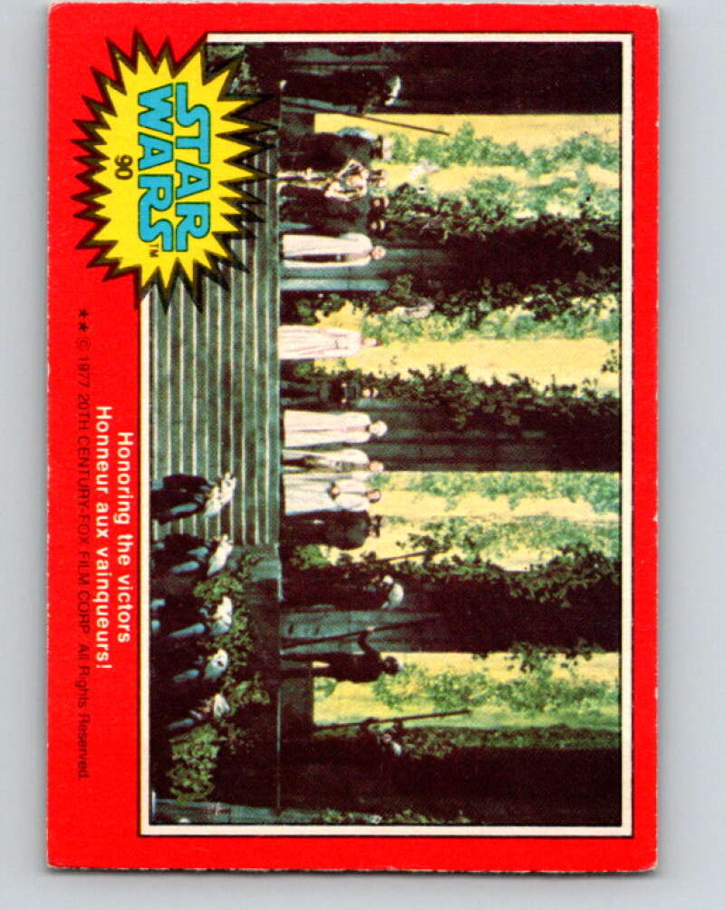 1977 OPC Star Wars #90 Honoring the victors! V34111