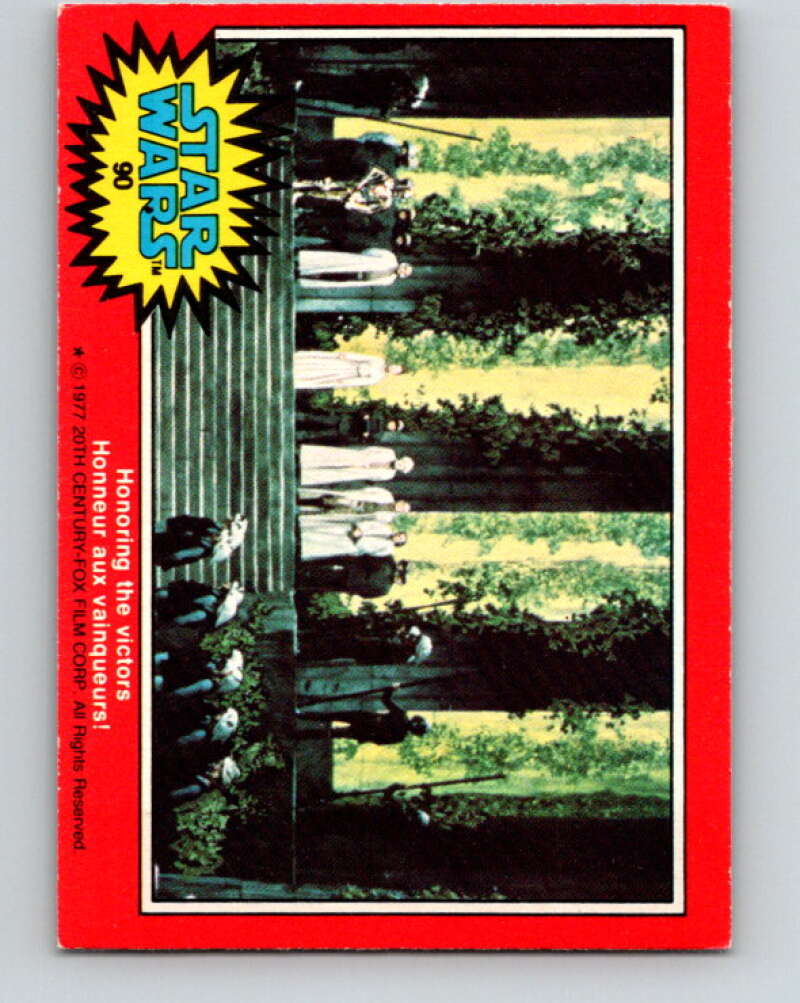 1977 OPC Star Wars #90 Honoring the victors! V34112