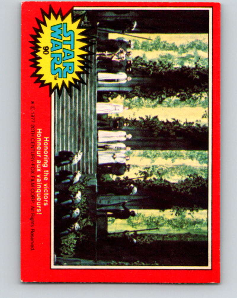 1977 OPC Star Wars #90 Honoring the victors! V34114