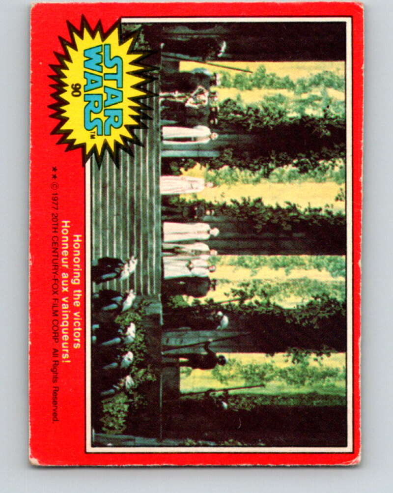 1977 OPC Star Wars #90 Honoring the victors! V34115