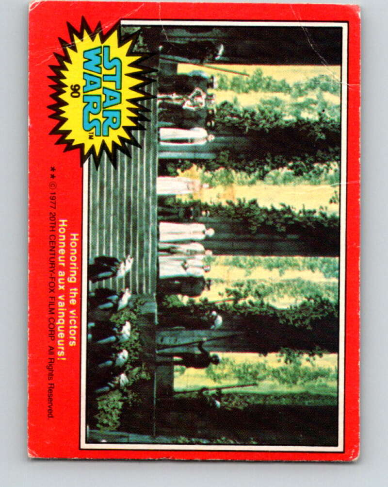 1977 OPC Star Wars #90 Honoring the victors! V34116