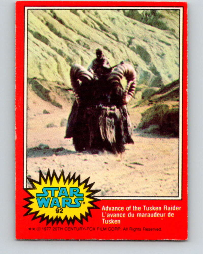 1977 OPC Star Wars #92 Advance of the Tusken Raider V34129